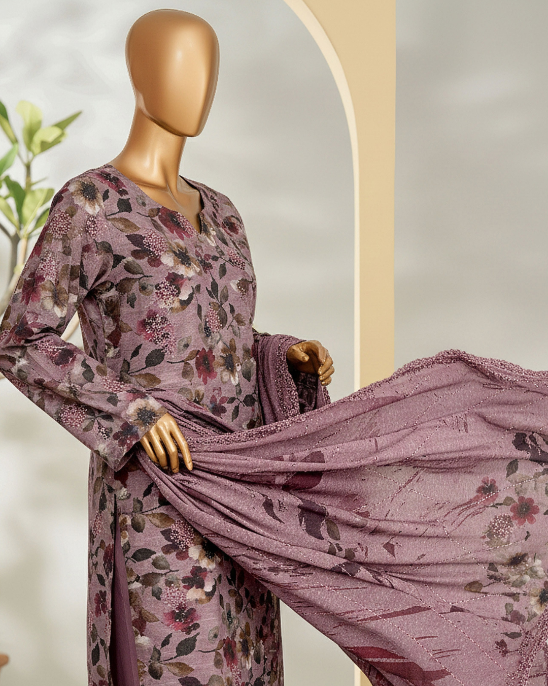 Tulib by Naubahar – Embroidered Lawn Unstitched 3 Piece Suit for Women - TLB - 02