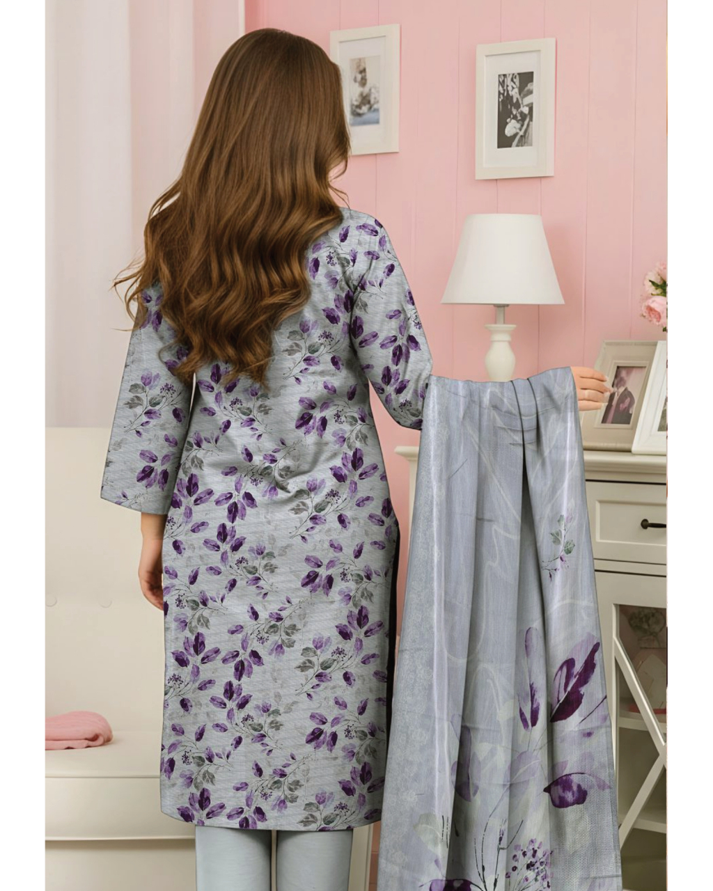 Lotus by Naubahar – Embroidered Lawn Unstitched 3 Piece Suit  - LTS - 05