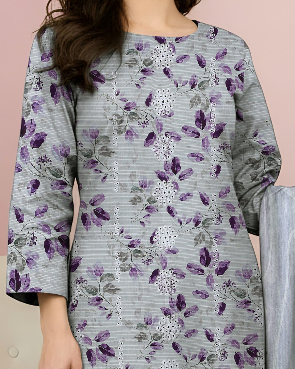 Lotus by Naubahar – Embroidered Lawn Unstitched 3 Piece Suit  - LTS - 05