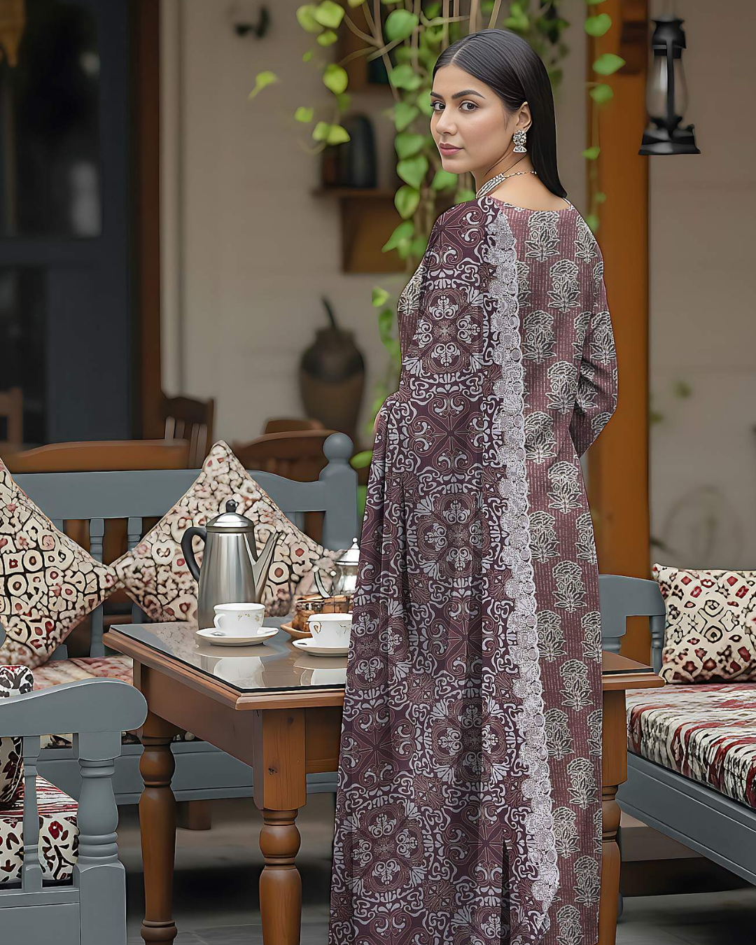 Orient by Naubahar – Digital Printed Lawn with Embroidered Dupatta Unstitched 3 Piece Suit - ORN - 6