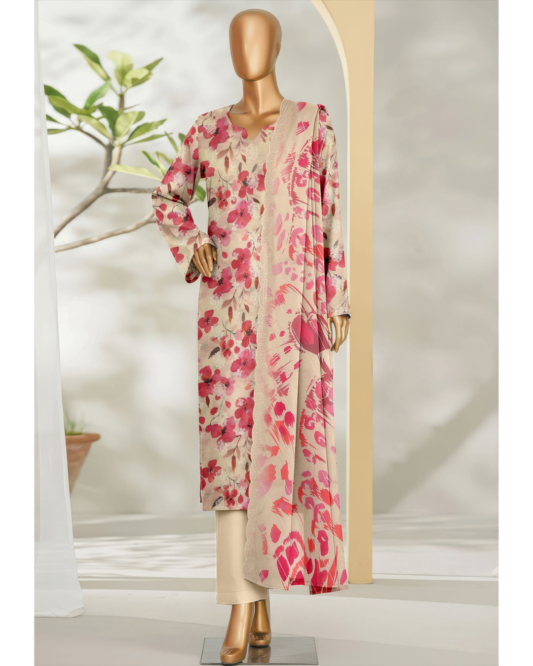 Tulib by Naubahar – Embroidered Lawn Unstitched 3 Piece Suit for Women - TLB - 05
