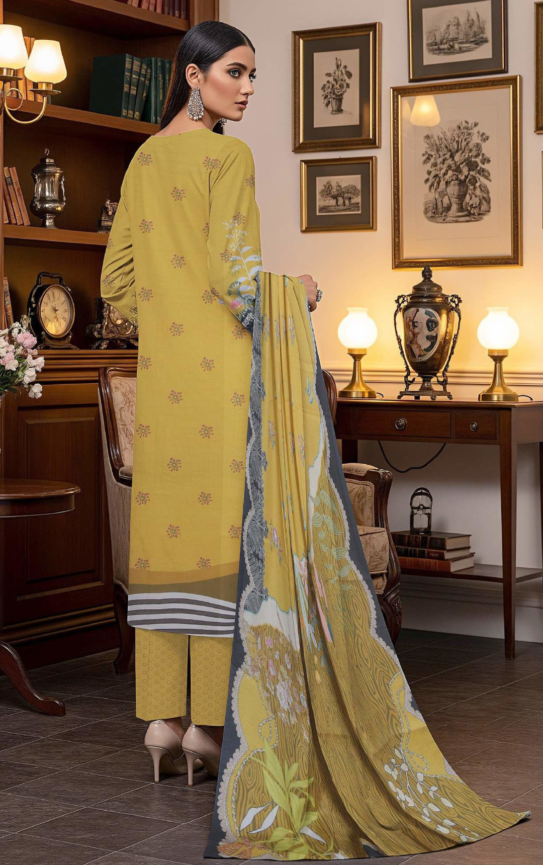 Khaddar by Naubahar - Printed Khaddar Suit Unstitched 3 Piece - KHD - 07