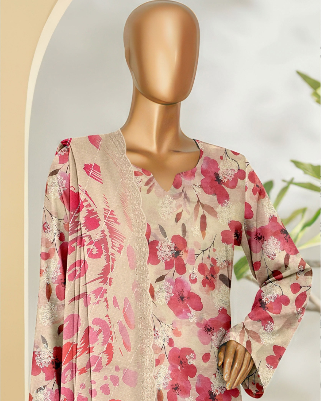 Tulib by Naubahar – Embroidered Lawn Unstitched 3 Piece Suit for Women - TLB - 05