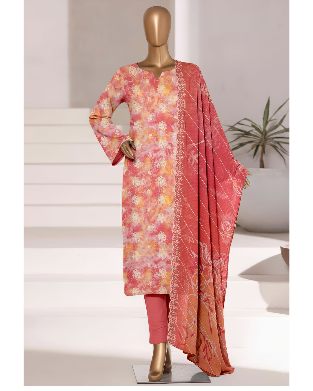 Tulib by Naubahar – Embroidered Lawn Unstitched 3 Piece Suit for Women - TLB - 07