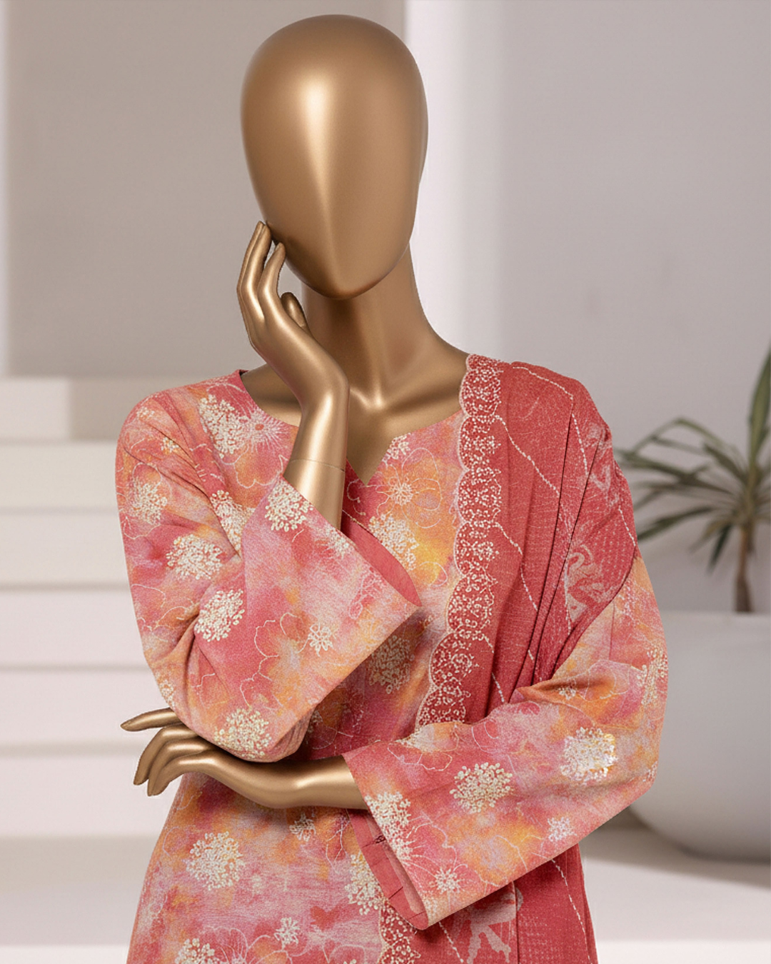 Tulib by Naubahar – Embroidered Lawn Unstitched 3 Piece Suit for Women - TLB - 07