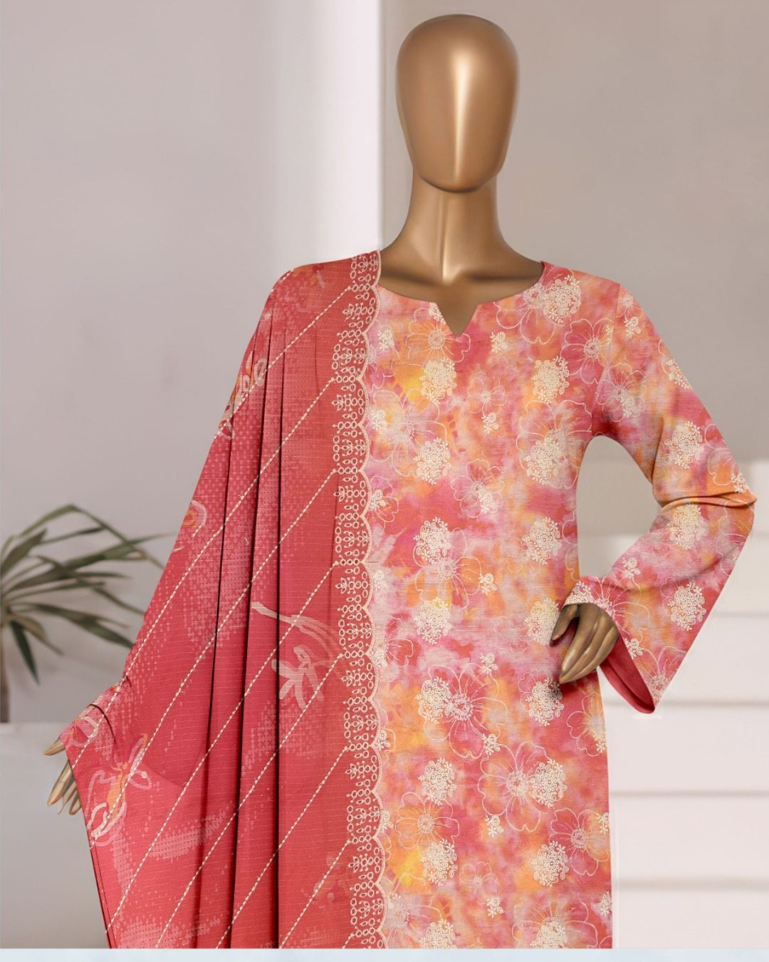 Tulib by Naubahar – Embroidered Lawn Unstitched 3 Piece Suit for Women - TLB - 07