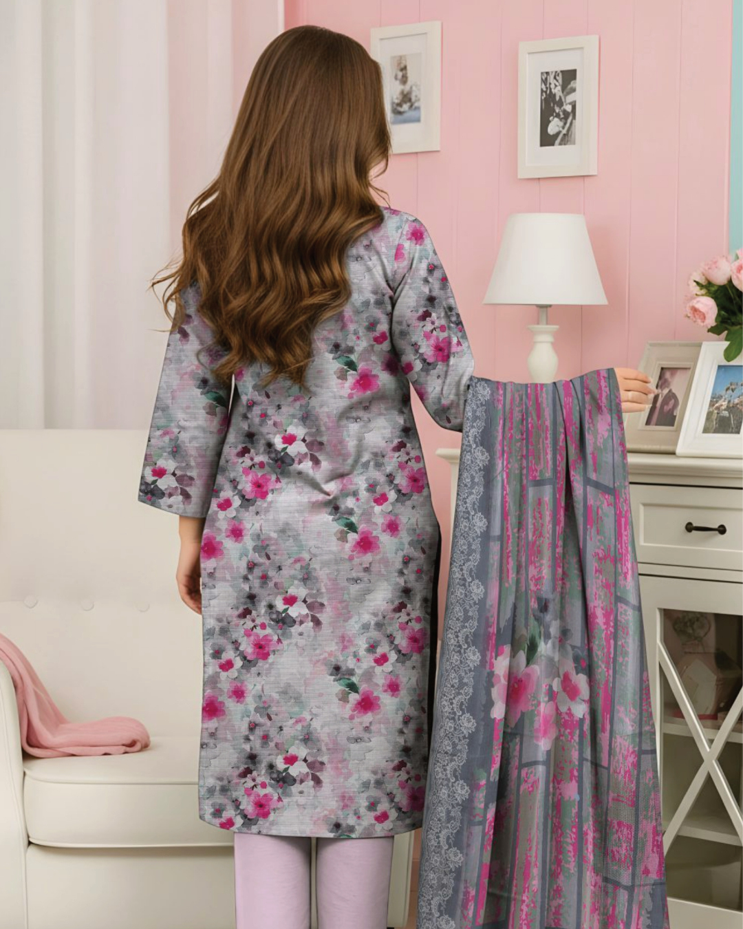 Lotus by Naubahar – Embroidered Lawn Unstitched 3 Piece Suit  - LTS - 04