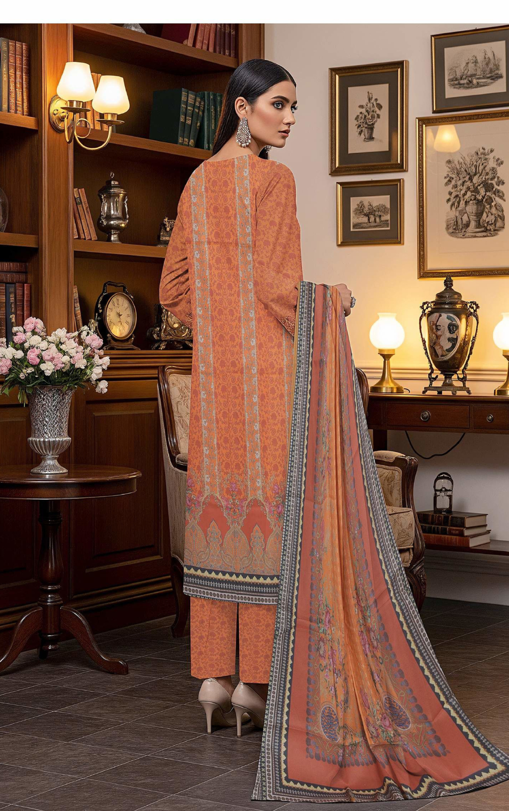 Khaddar by Naubahar - Printed Khaddar Suit Unstitched 3 Piece - KHD - 02