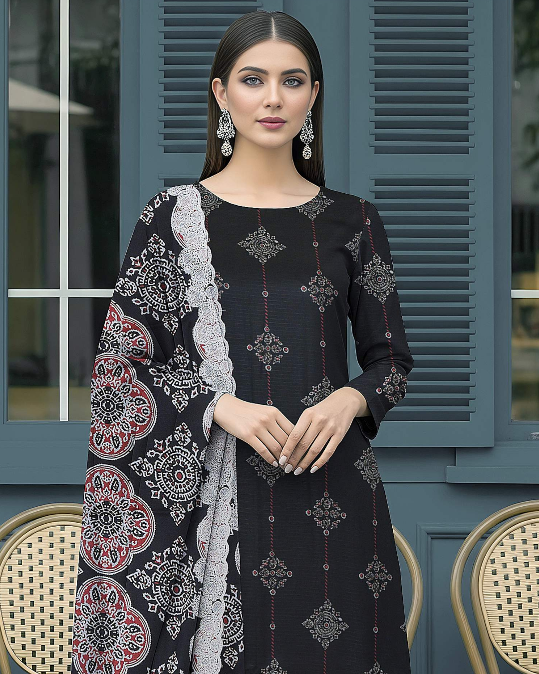 Orient by Naubahar – Digital Printed Lawn with Embroidered Dupatta Unstitched 3 Piece Suit - ORN -2