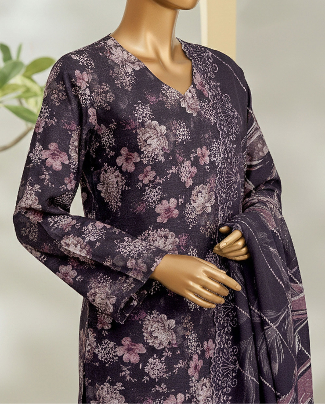Tulib by Naubahar – Embroidered Lawn Unstitched 3 Piece Suit for Women - TLB - 01